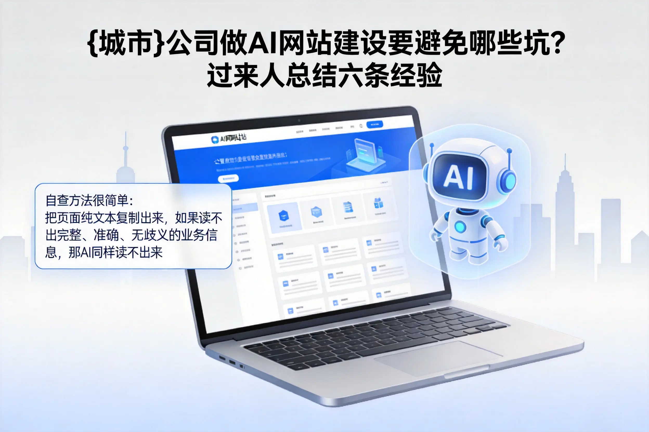 深圳公司做AI网站建设要避免哪些坑？过来人总结六条经验