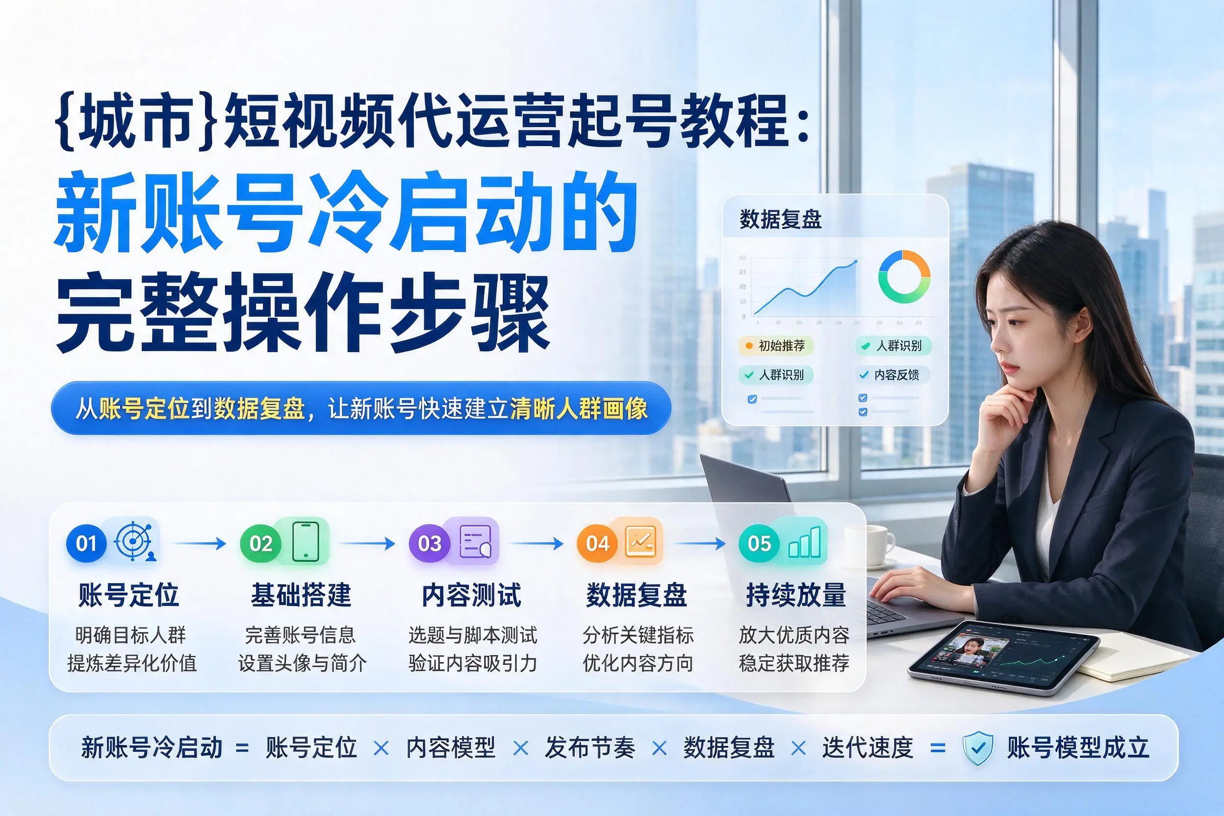 深圳短视频代运营起号教程:新账号冷启动的完整操作步骤