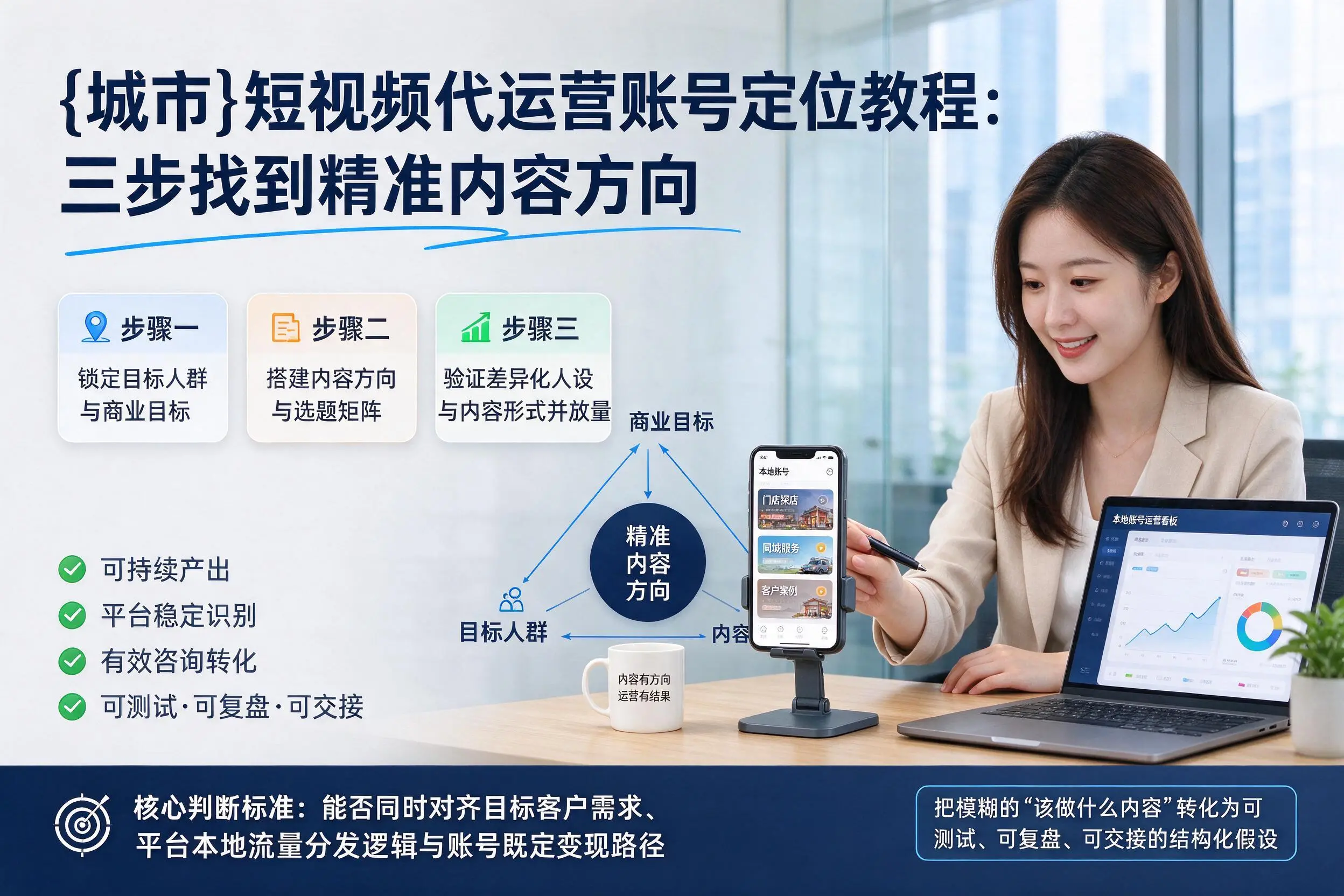 深圳短视频代运营账号定位教程：三步找到精准内容方向