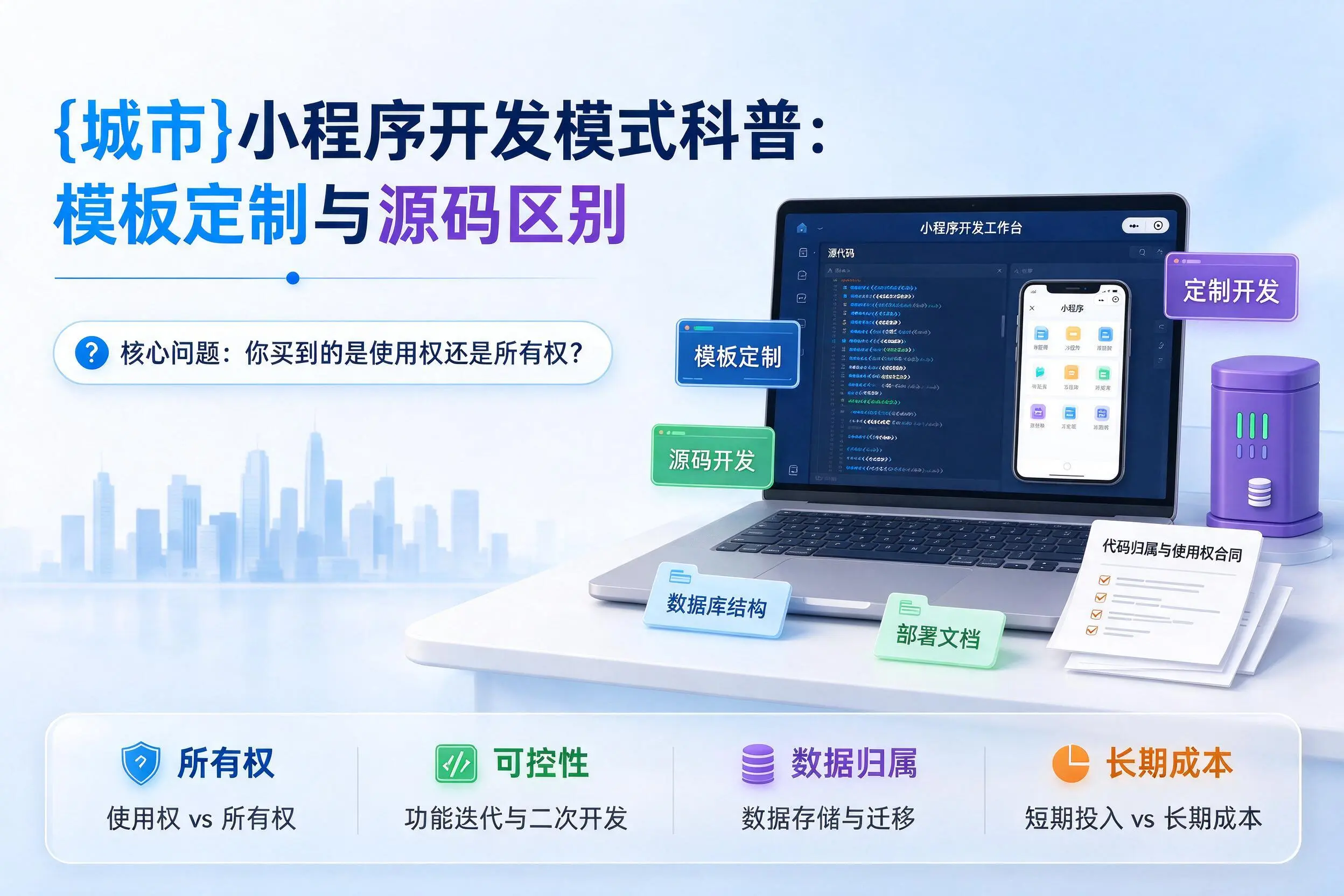 深圳小程序开发模式科普：模板定制与源码区别