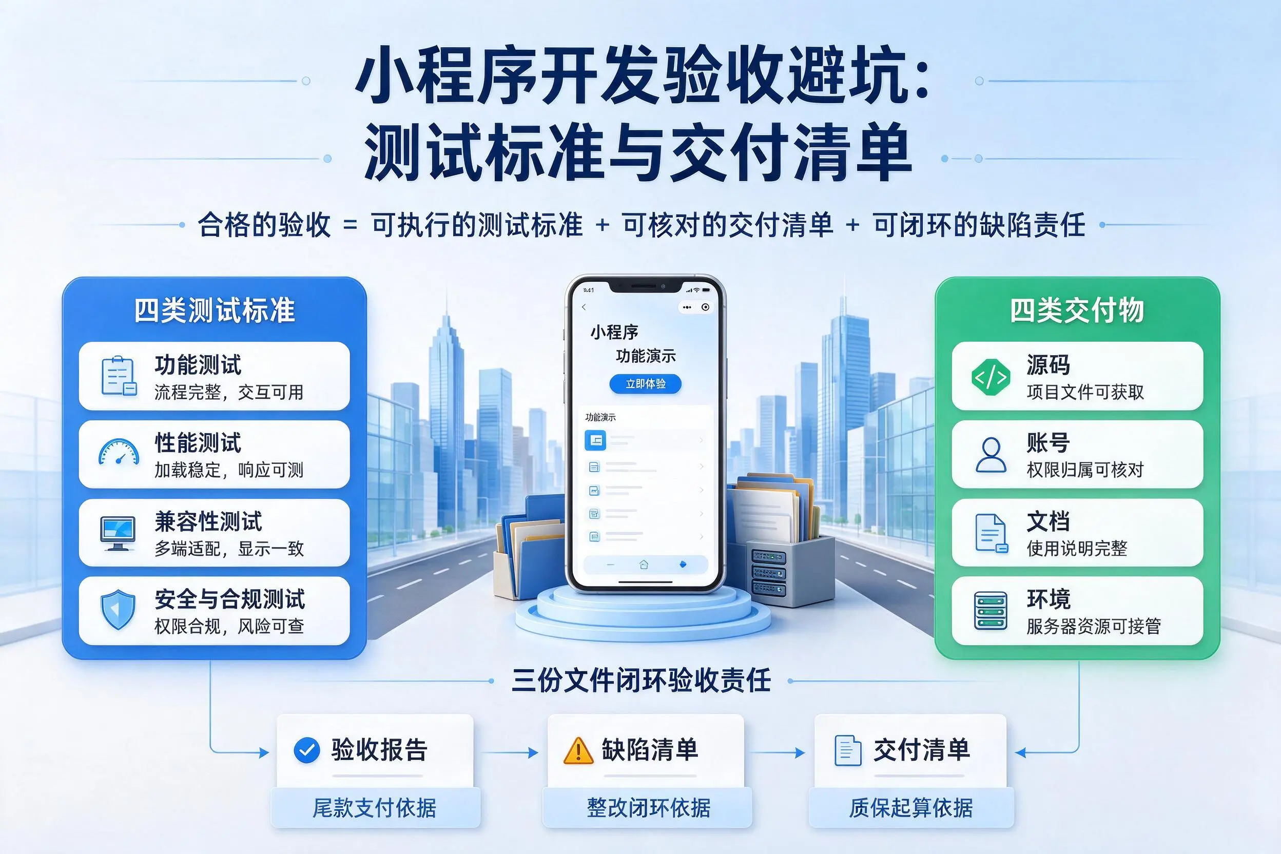 深圳小程序开发验收避坑：测试标准与交付清单