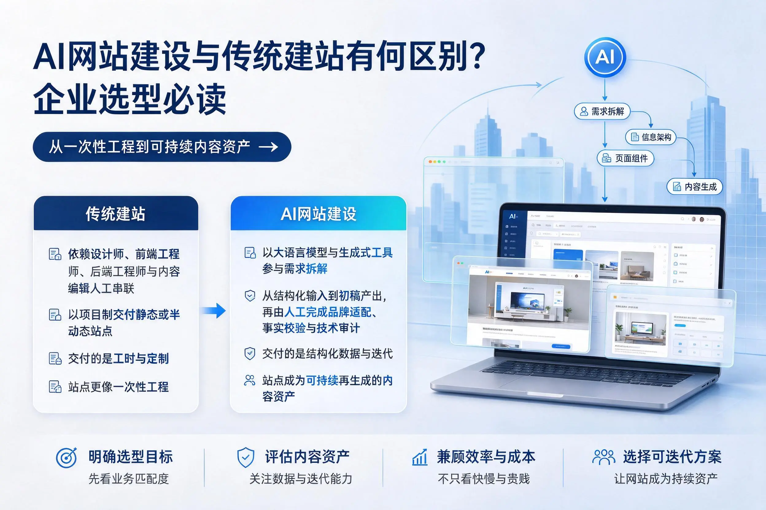 AI网站建设与传统建站有何区别?深圳企业选型必读