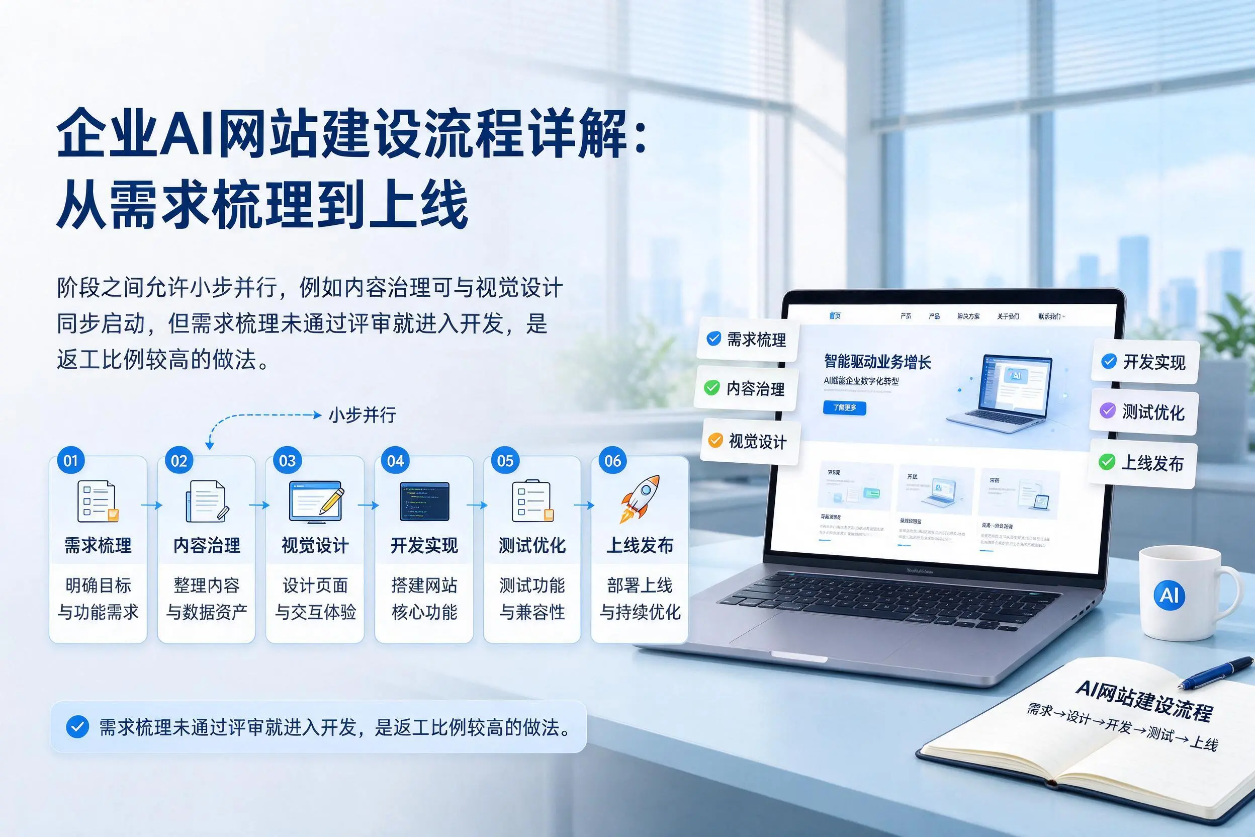 深圳企业AI网站建设流程详解：从需求梳理到上线