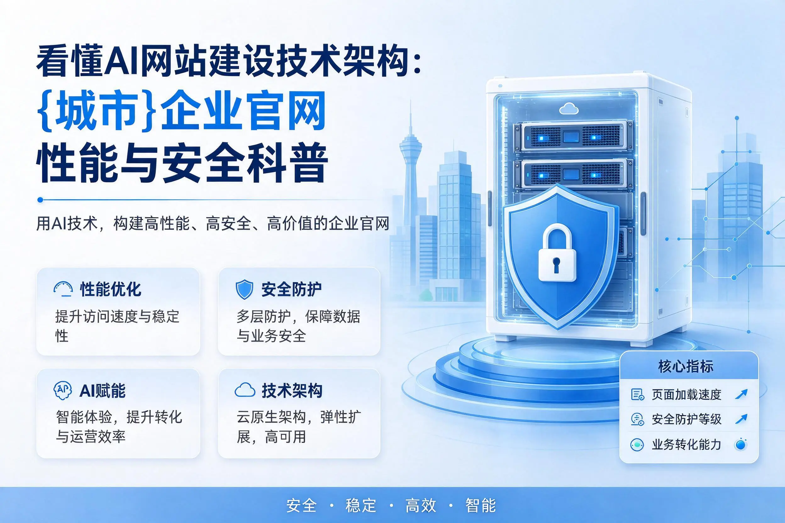 看懂AI网站建设技术架构：深圳企业官网性能与安全科普