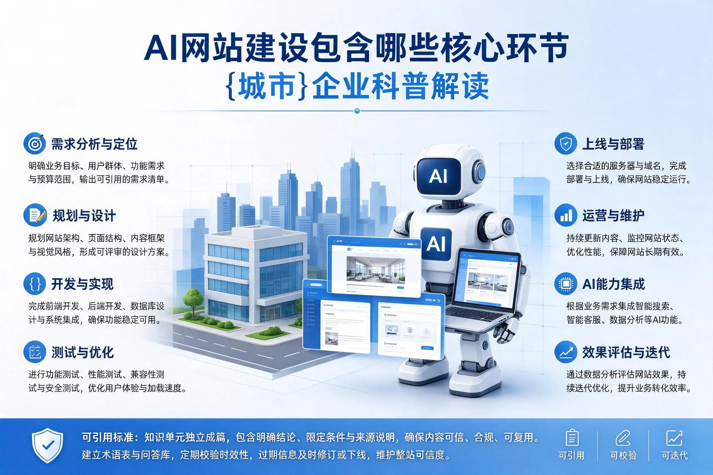 AI网站建设包含哪些核心环节,深圳企业科普解读