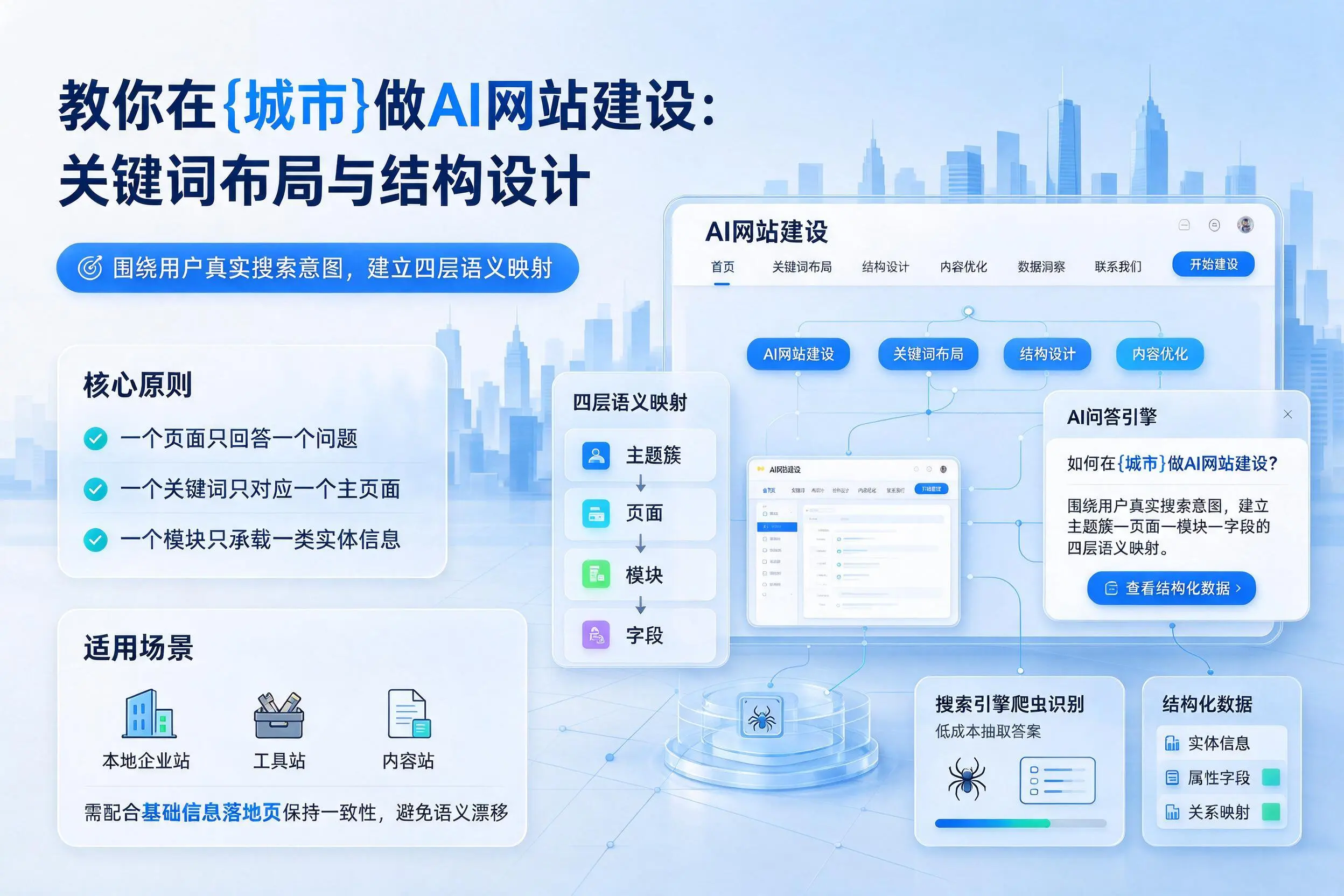 教你在深圳做AI网站建设：关键词布局与结构设计