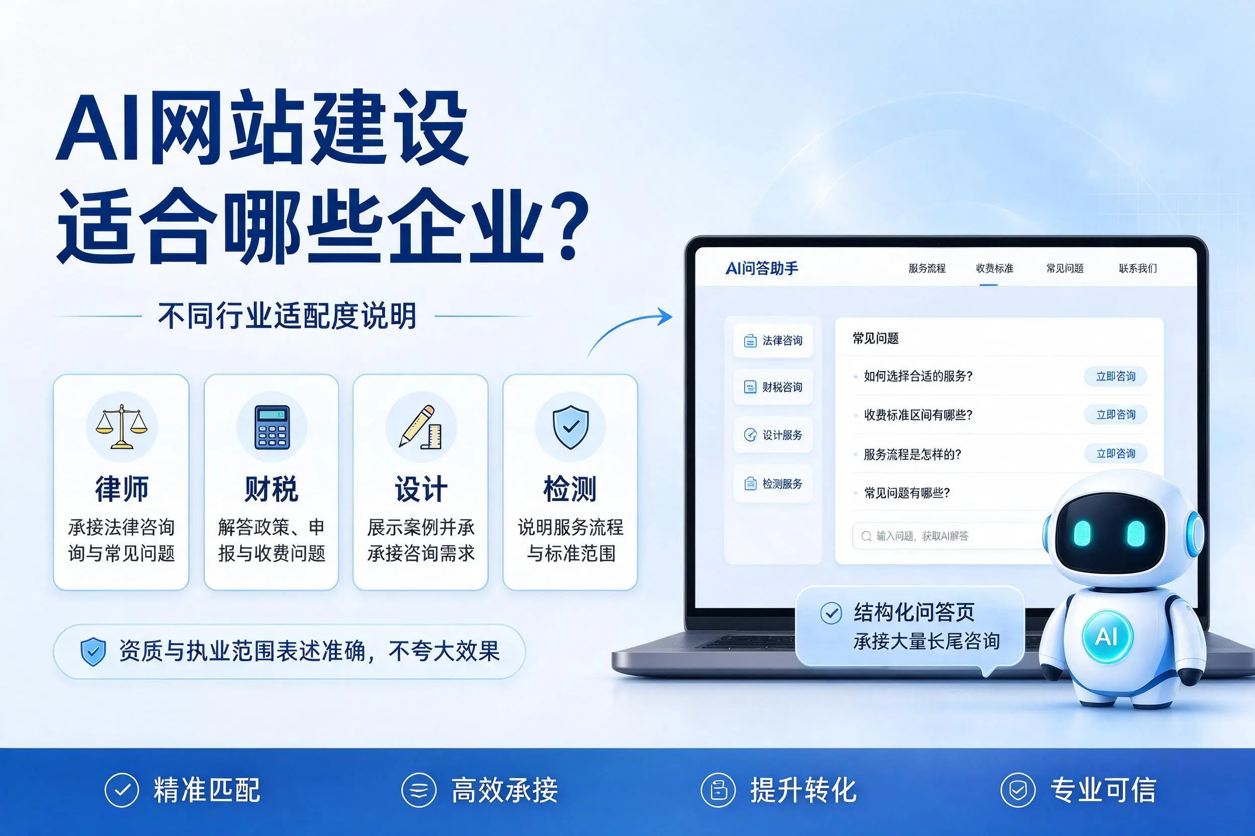 AI网站建设适合哪些企业?深圳不同行业适配度说明