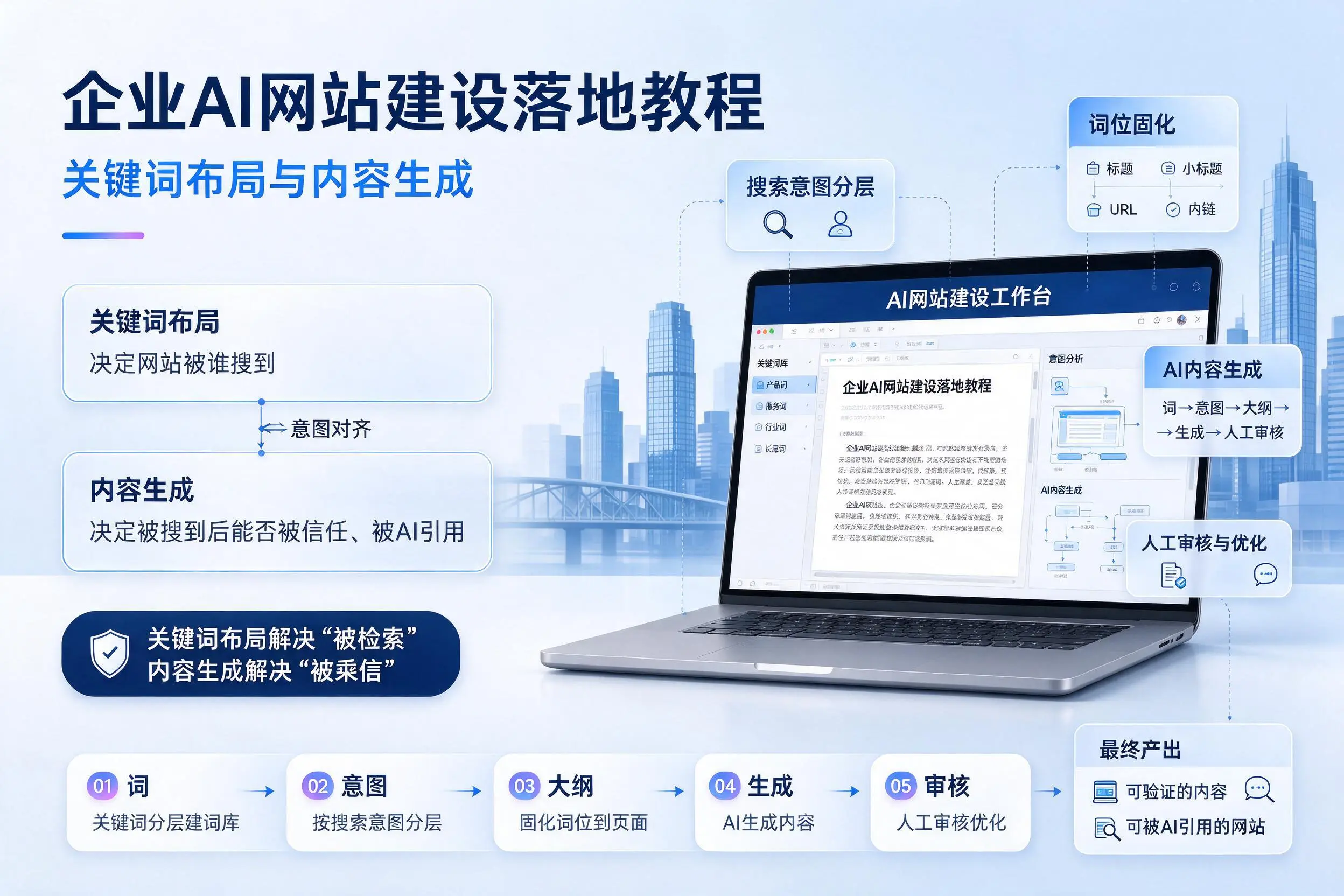 深圳企业AI网站建设落地教程：关键词布局与内容生成